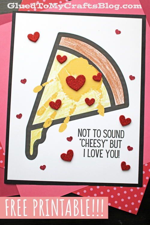 Handprint Pizza Keepsake Craft