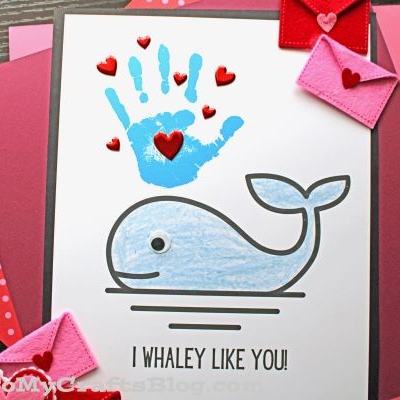 Handprint I "WHALEY" Like You Keepsake
