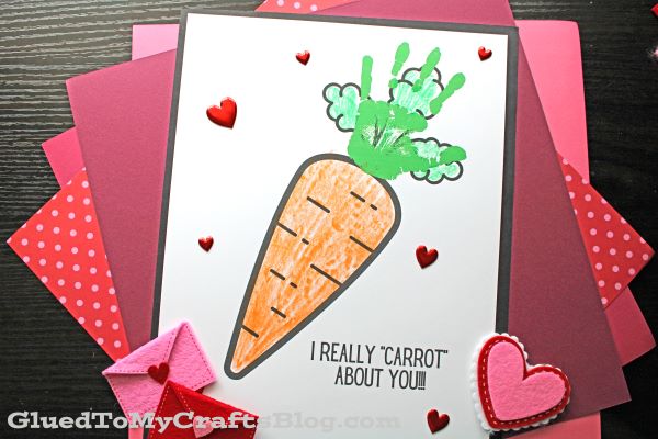Handprint Carrot Keepsake - I Really Carrot About You