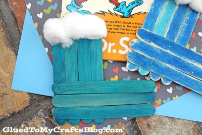 Popsicle Stick Socks - Fox In Socks Craft