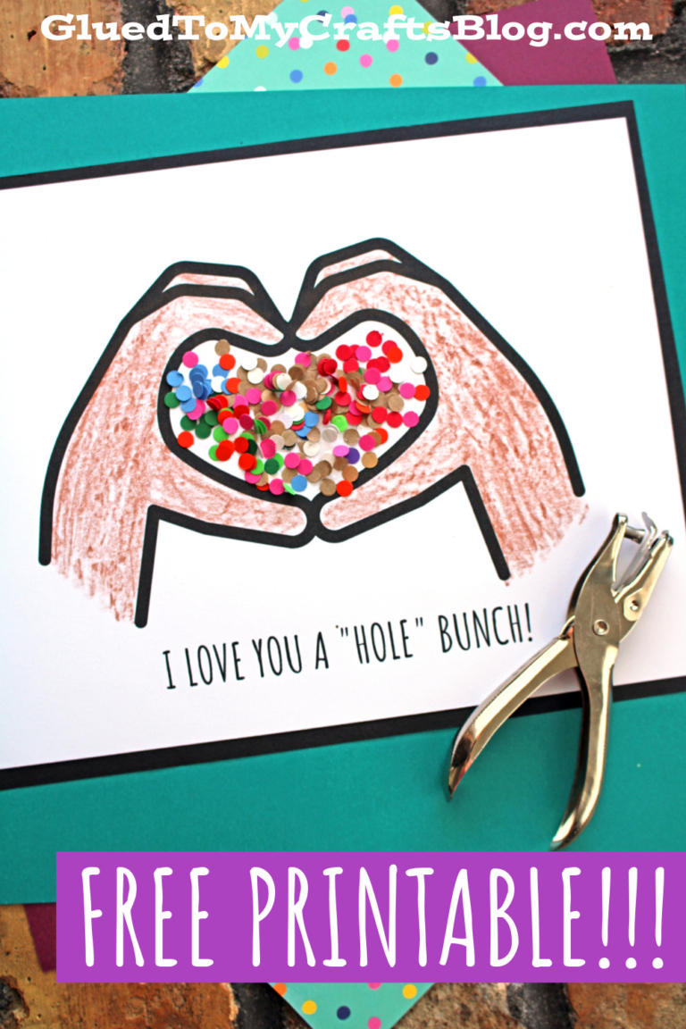 Love You A HOLE Bunch Craft Idea For Kids