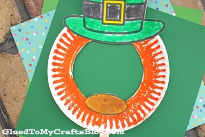 Paper Plate Leprechaun Beard Mask