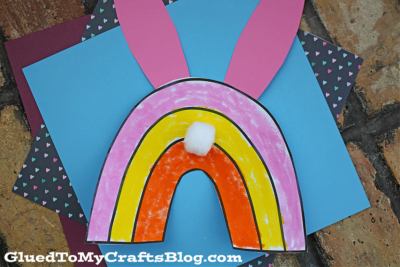 Rainbow Bunny Craft Idea For Kids