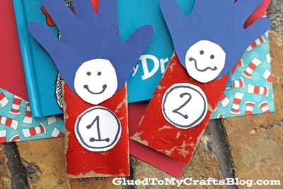 Toilet Roll Thing 1 & 2 Craft Idea