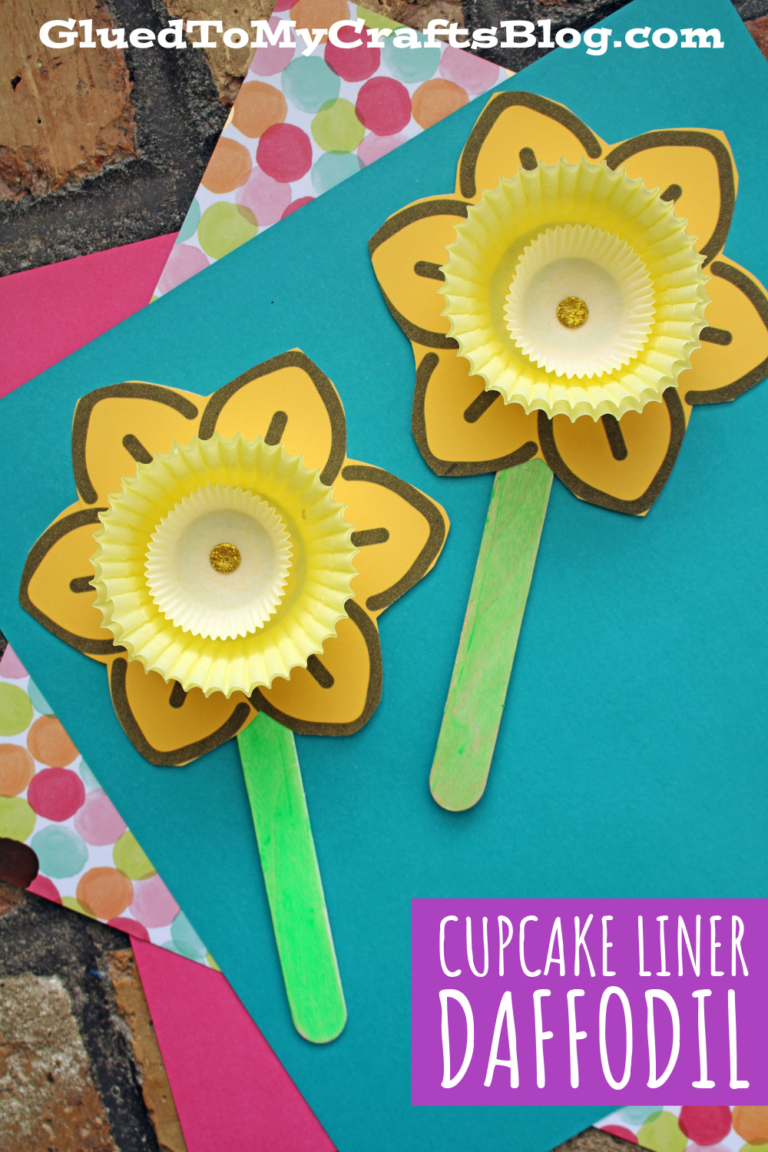 Cupcake Liner Daffodil Flower Craft