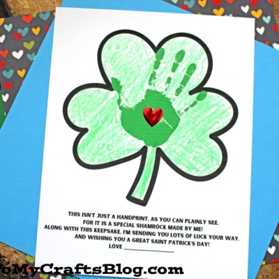Handprint St. Patrick's Day Poem Keepsake