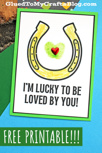 Fingerprint St. Patrick's Day Card Craft