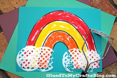 Rainbow Craft Using A Potato Masher