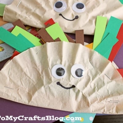 Coffee Filter Taco Craft Idea For Kids