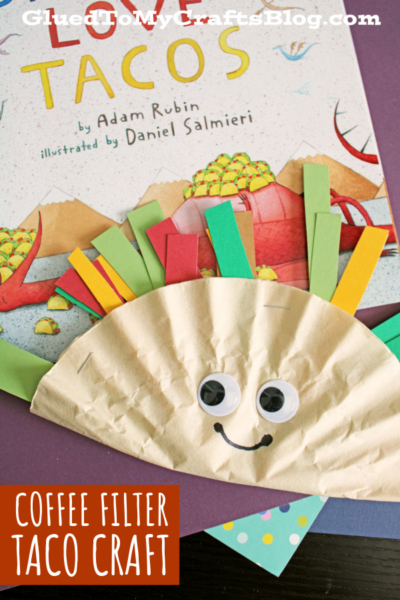 Coffee Filter Taco Craft Idea For Kids