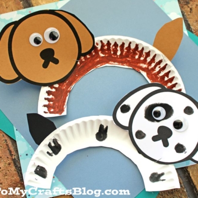 Paper Plate Dog Craft Idea