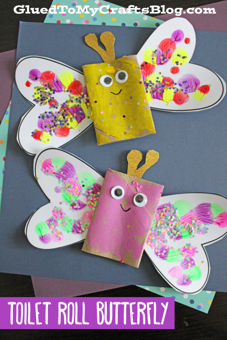 Toilet Paper Roll Butterfly Craft