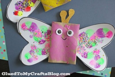 Toilet Paper Roll Butterfly Craft