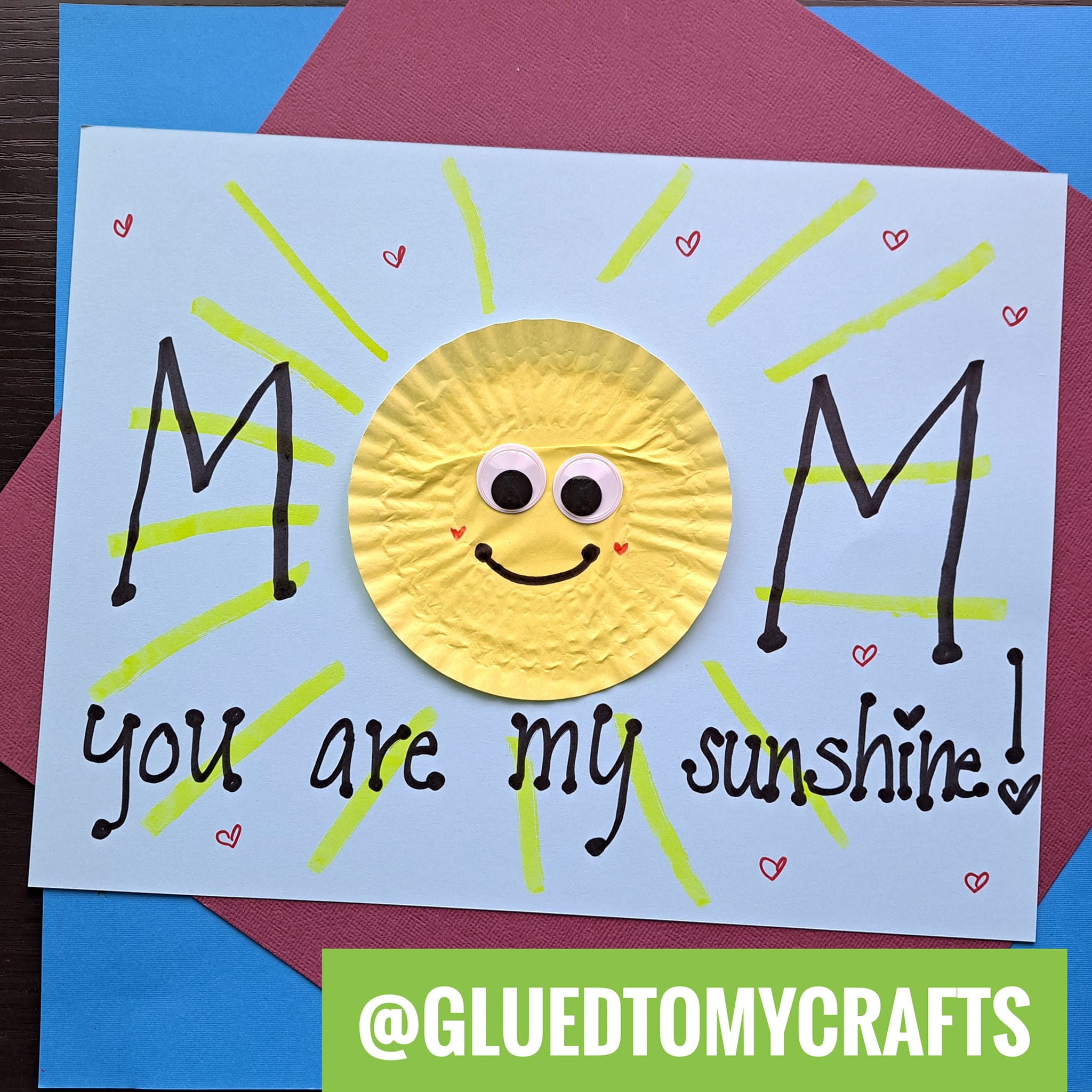 Cupcake Liner Card Crafts For Kids
