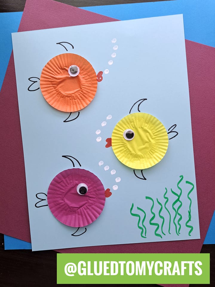 Cupcake Liner Card Crafts For Kids