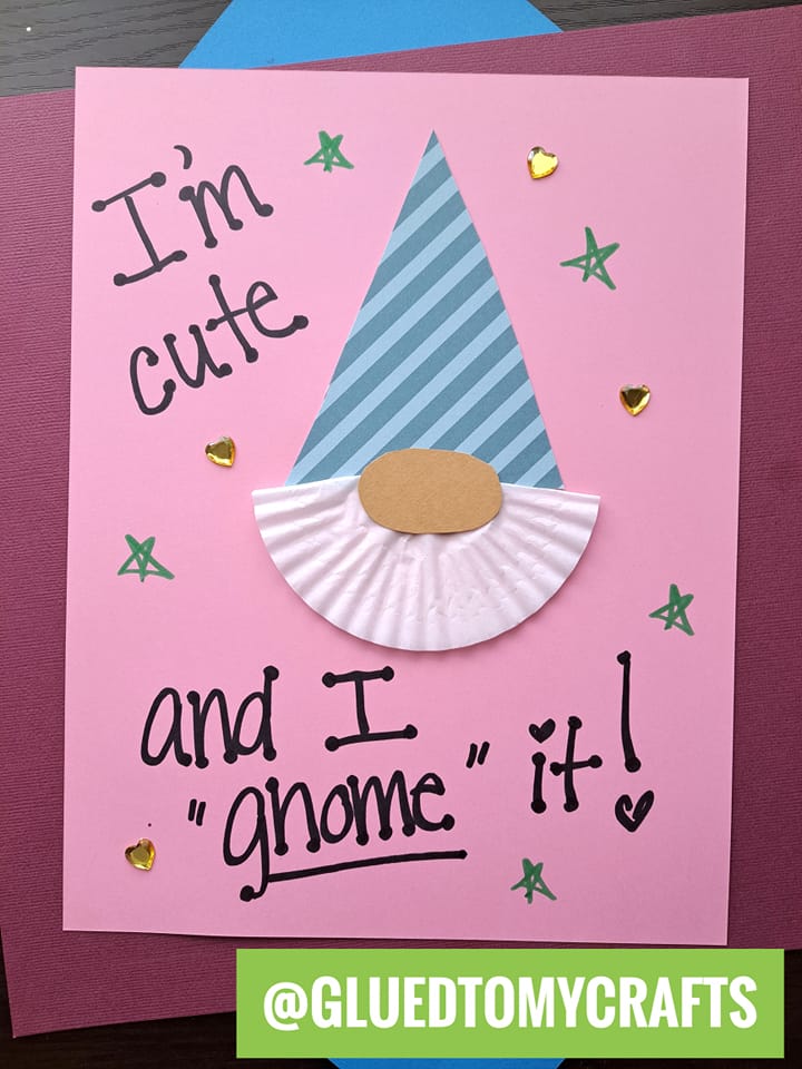 Cupcake Liner Card Crafts For Kids