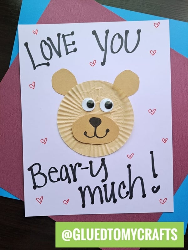 Cupcake Liner Card Crafts For Kids