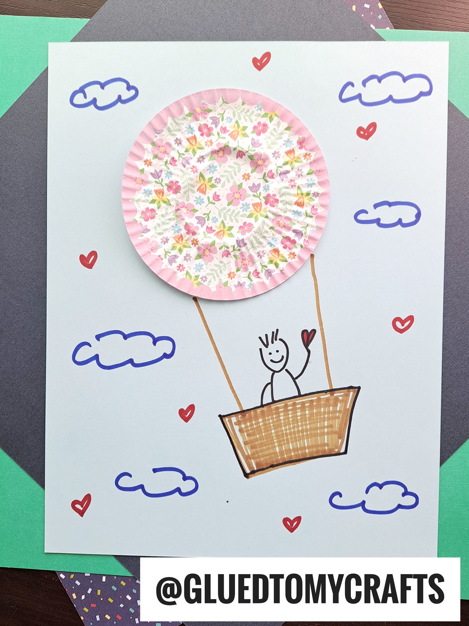 Cupcake Liner Card Crafts For Kids
