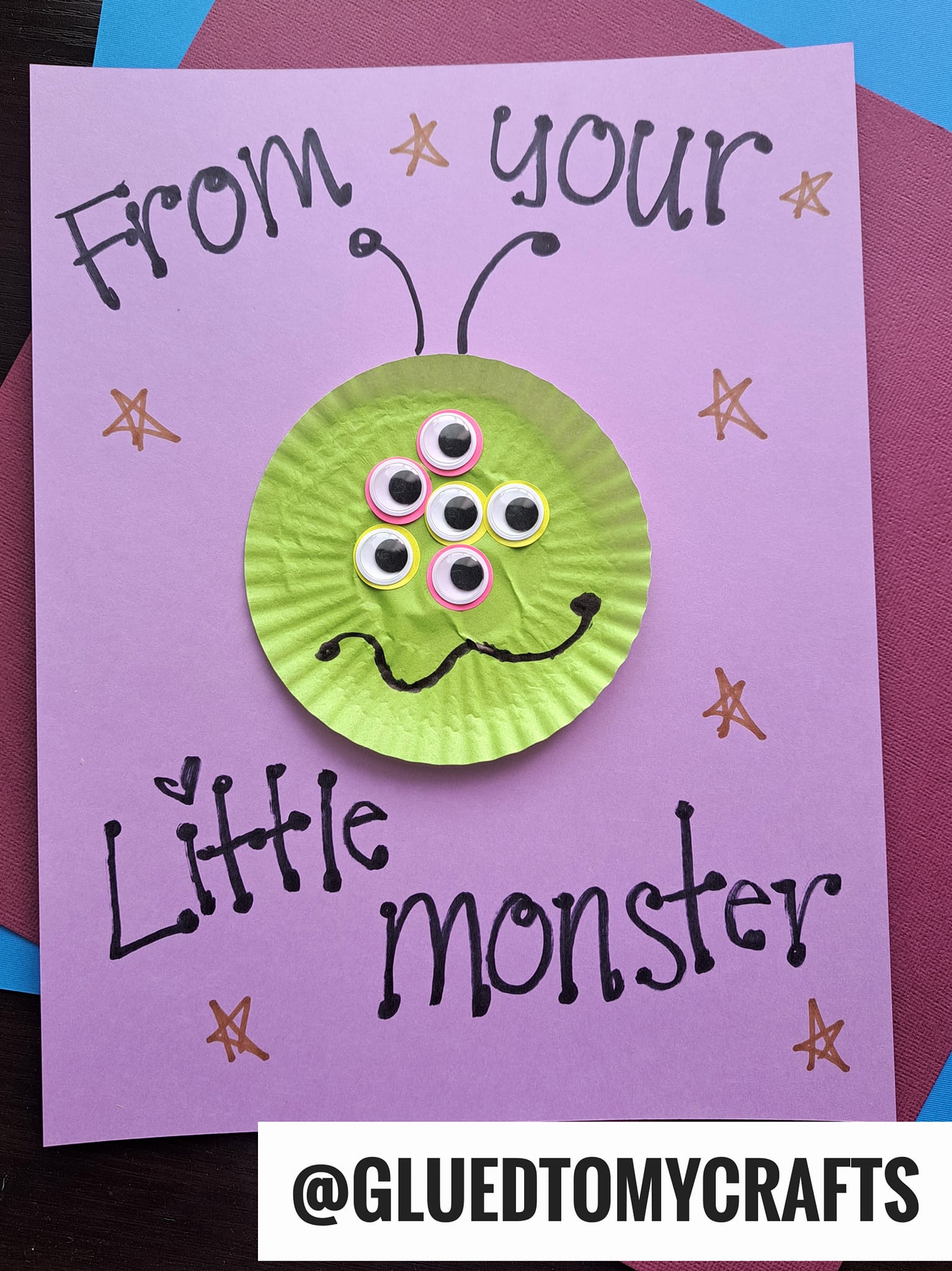 Cupcake Liner Card Crafts For Kids