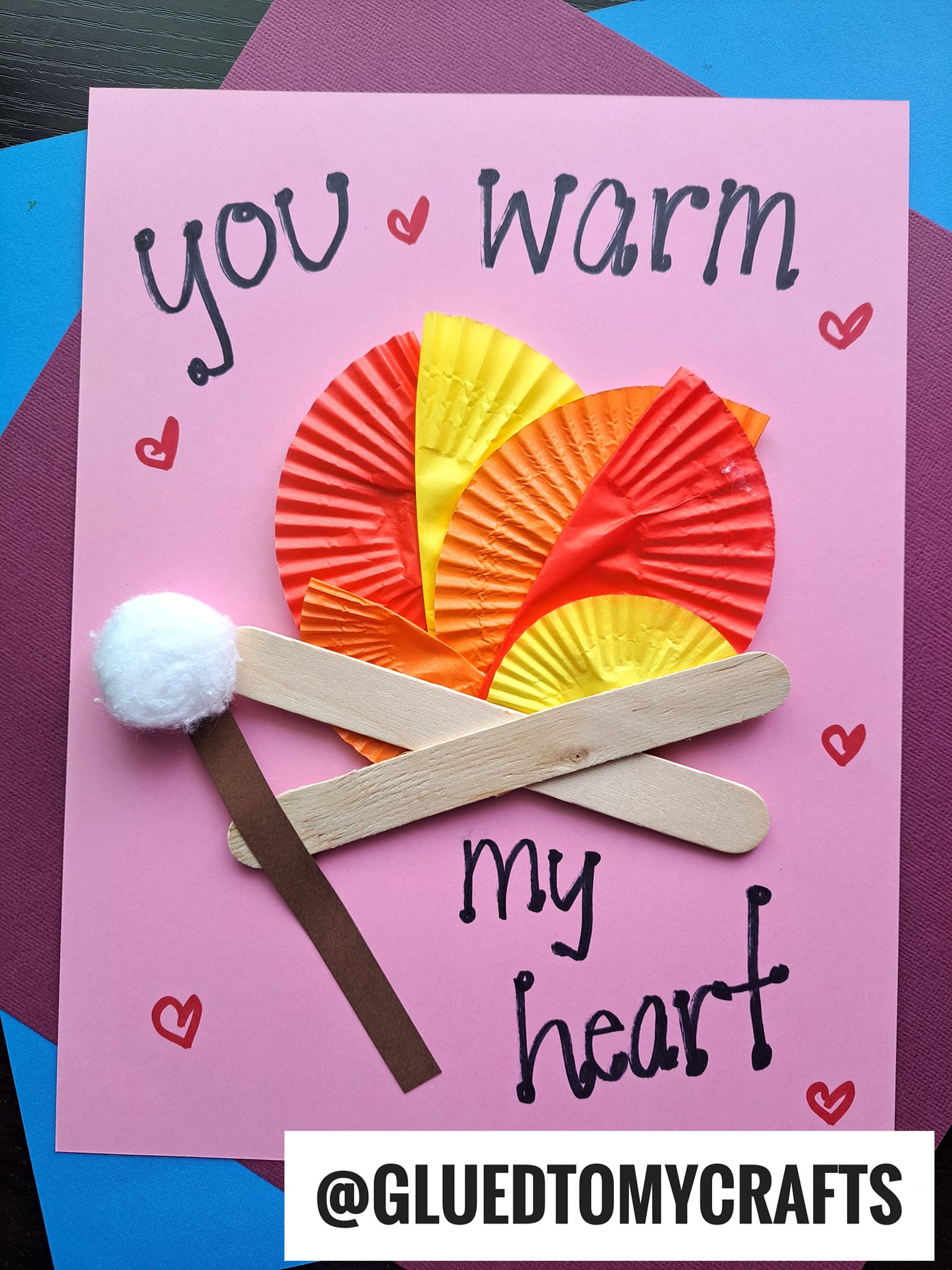 Cupcake Liner Card Crafts For Kids