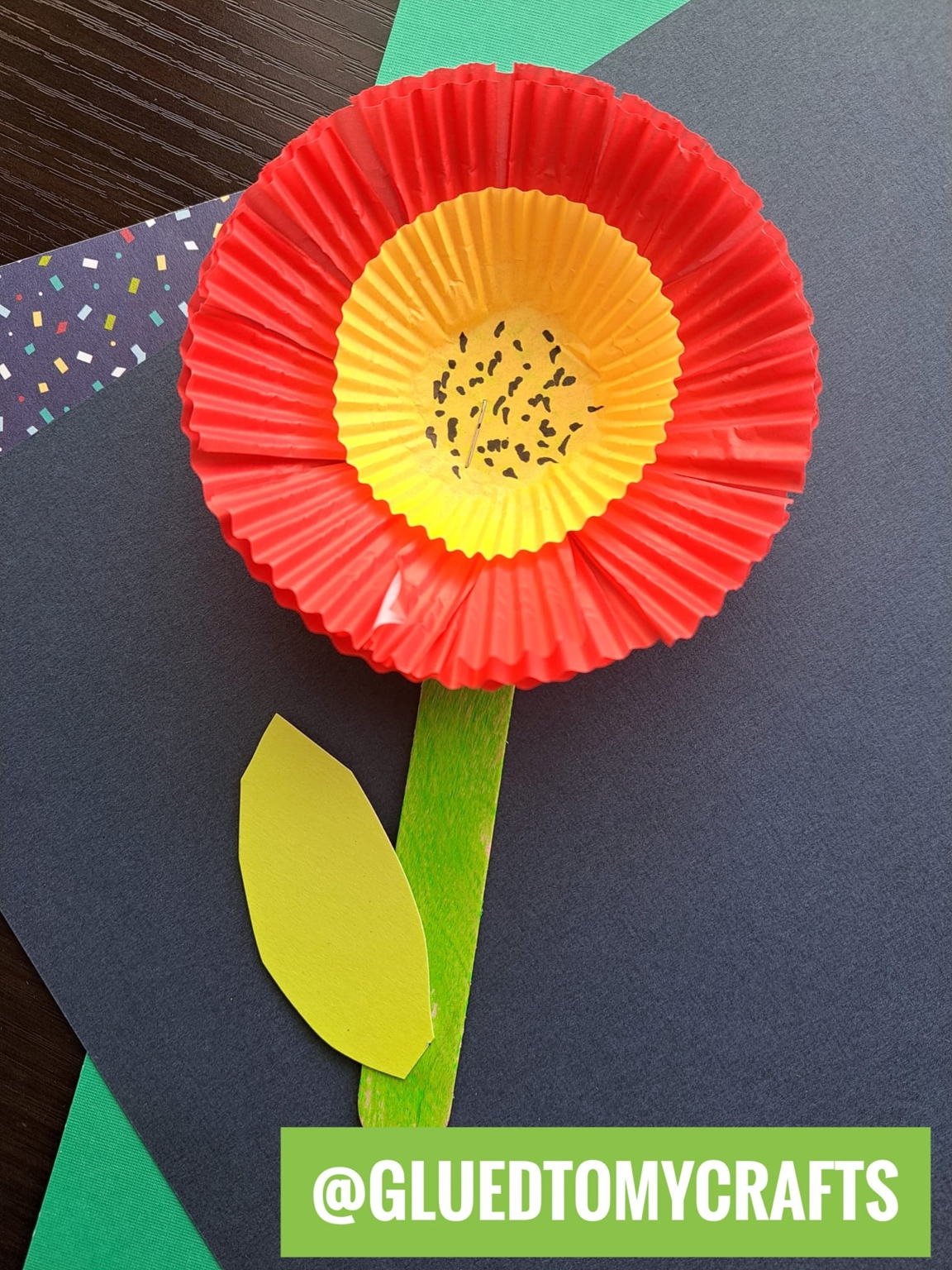 Cupcake Liner Card Crafts For Kids