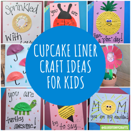 Cupcake Liner Card Crafts For Kids