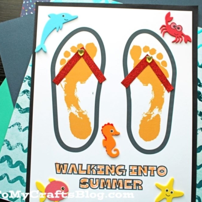 Footprint Flip Flops Craft Idea