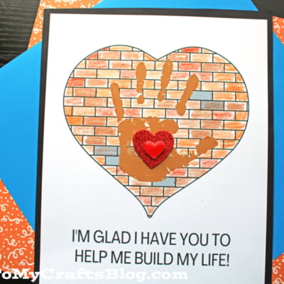 Glad I Have You To Help Me Build My Life Keepsake