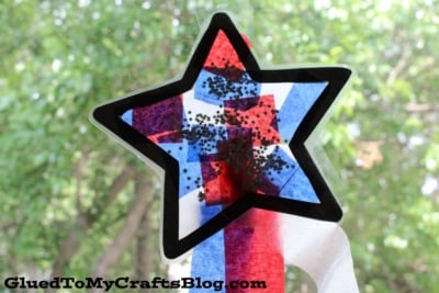 Patriotic Star Suncatcher Craft Idea