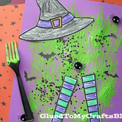 Fork Painted Melted Witch Craft
