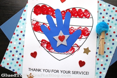 Thank You For Your Service Craft Idea For Kids