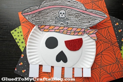 Paper Plate Skeleton Pirate Craft