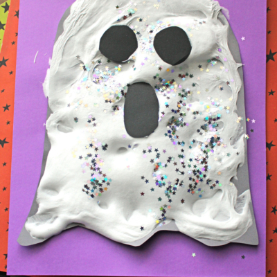 Puffy Ghost Craft {with Free Ghost Template} - Thriving Home