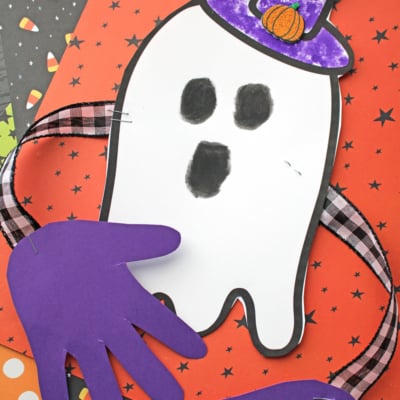 Handprint Ghost Hug Keepsake