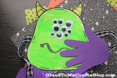 Handprint Monster Hug Craft Idea For Kids