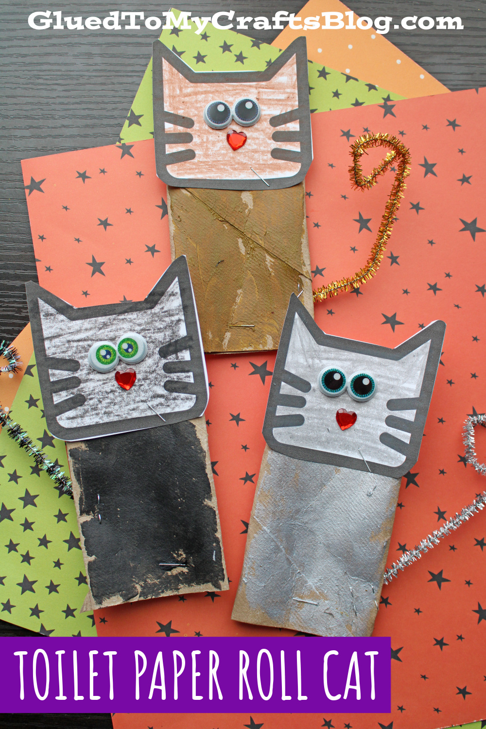 Toilet Roll Cat Craft Idea For Kids Glued To My Crafts