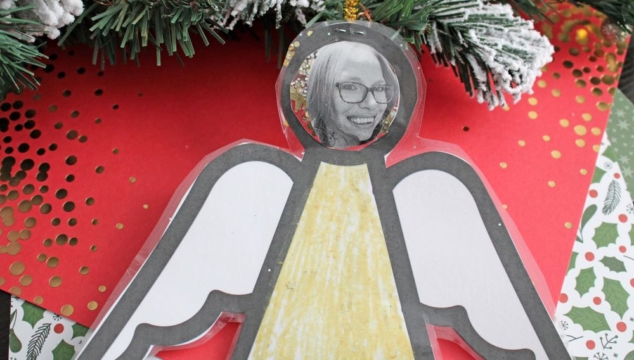 Christmas Angel Photo Ornament Craft Idea For Kids To Make For The Tree