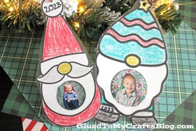 Christmas Gnome Photo Ornaments