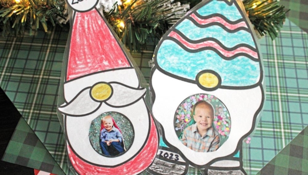 Christmas Gnome Photo Ornaments