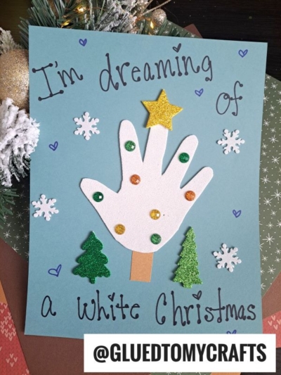 WINTER TREE KEEPSAKE CRAFT IDEA
