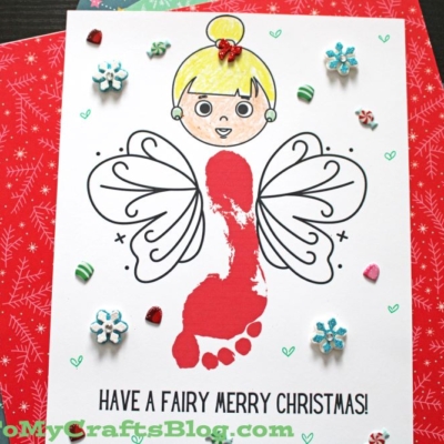 Footprint Christmas Fairy Keepsake Craft