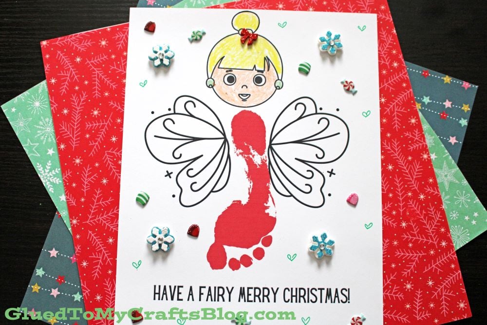 Footprint Christmas Fairy Keepsake Craft