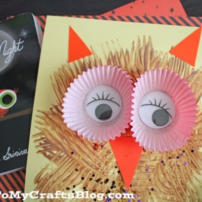 Fork Painted Owl Craft Idea For Kids