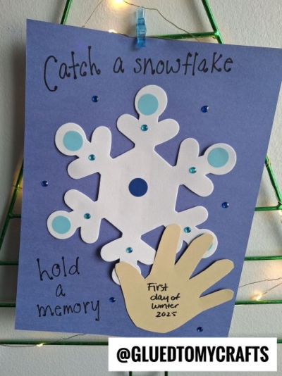 Handprint Catch A Snowflake Keepsake