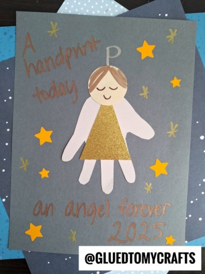 Handprint Christmas Angel -