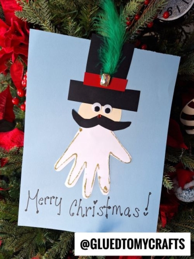 Handprint Christmas Nutcracker Keepsake