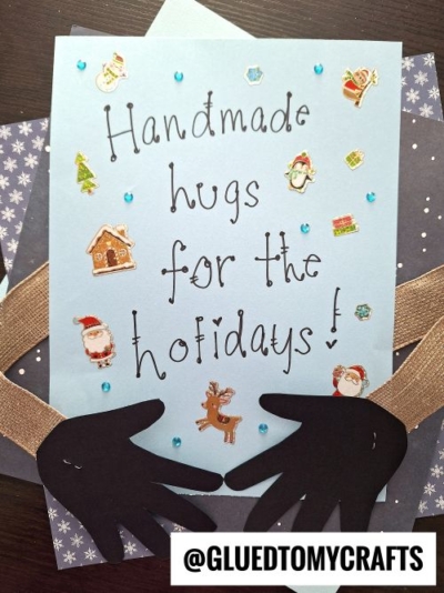 Handprint Handmade Hugs For The Holidays