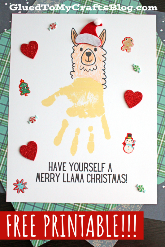 Handprint Llama Craft For Christmas Glued To My Crafts