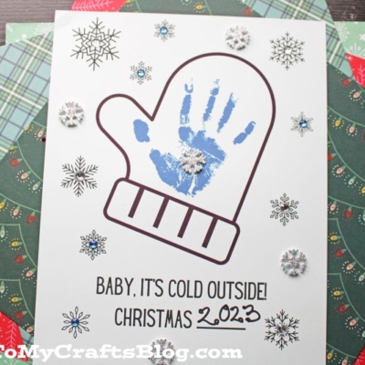 Handprint Mitten Keepsake Craft For Kids