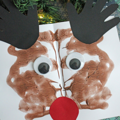 Paint Splat Reindeer Craft Idea For Kids